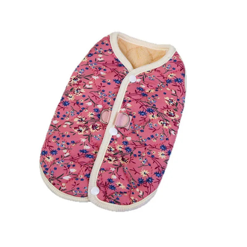 Sweet Dog Clothes Winter Pink Red Fleece Vest Jacket For Small Dogs Chihuahua Dachshund Pet Apparels Puppy Coat Jacket Outfit XL