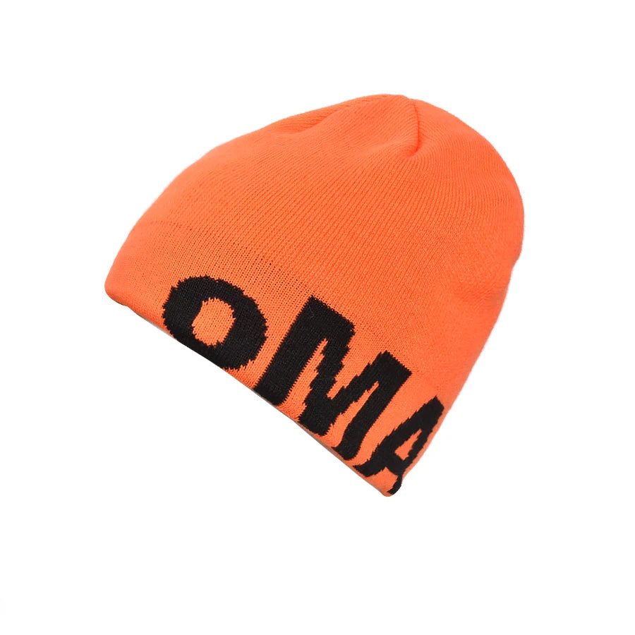 Warm Skate Fashion Simple Beanies Casual Versatile ins New Men Women American Style Jacquard OMA Letters Wool Knitted Hats