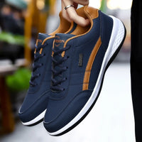 Men's Sneakers Sports Casual Shoes Leather Outdoor Men Walking Shoe Four Seasons Soft Bottom