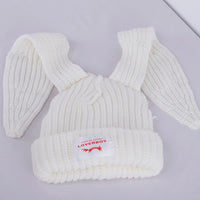 2022 Winter Skullies Cute Women Long ears  fox Hat Crochet Knitted Hat Costume Beanie Hats Women christmas Gift Hip-hop Cap