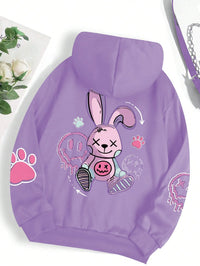 Women Hoodies Hip Hop Street Casual Printed Female Hoodies Oversize Fashion Loose 2025 Sweatshirts Autumn Warm Fleece Clothing