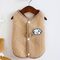 Sweet Dog Clothes Winter Pink Red Fleece Vest Jacket For Small Dogs Chihuahua Dachshund Pet Apparels Puppy Coat Jacket Outfit XL