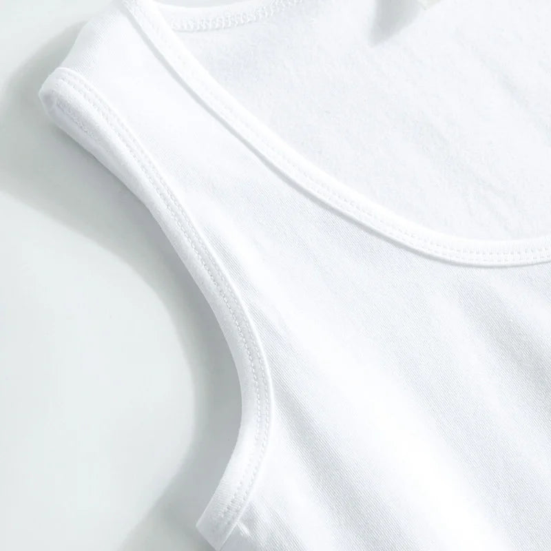 A Little Bit Dramatic Design Cotton Sexy U-Neck Tank Tops High Street Novelty Sleeveless Tee Shirts Hotwife Funny Naughty Top