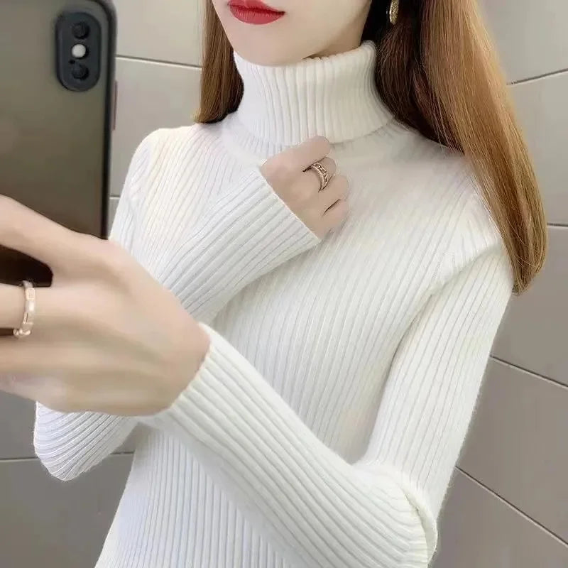 2024 New Women Turtleneck Winter Sweater Women Long Sleeve Knitted Women Sweaters And Pullovers Female Jumper Tricot Tops