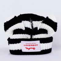 2022 Winter Skullies Cute Women Long ears  fox Hat Crochet Knitted Hat Costume Beanie Hats Women christmas Gift Hip-hop Cap